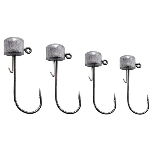 

2.5g/3.5g/5g/6g 10pcs fishing hook crank lead head jig lure hard bait soft worm
