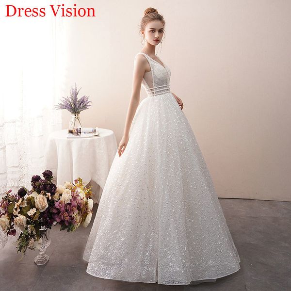 

2021 v-neck wedding es dos boda vestidos de novia suknia lubna c5tc, White