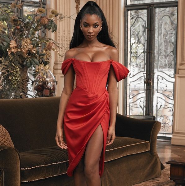 

party evening dresses for woman clothes fashion sequins tassels formal dress split women casual slash neck girls prom nigte club wear beadin, Black;gray