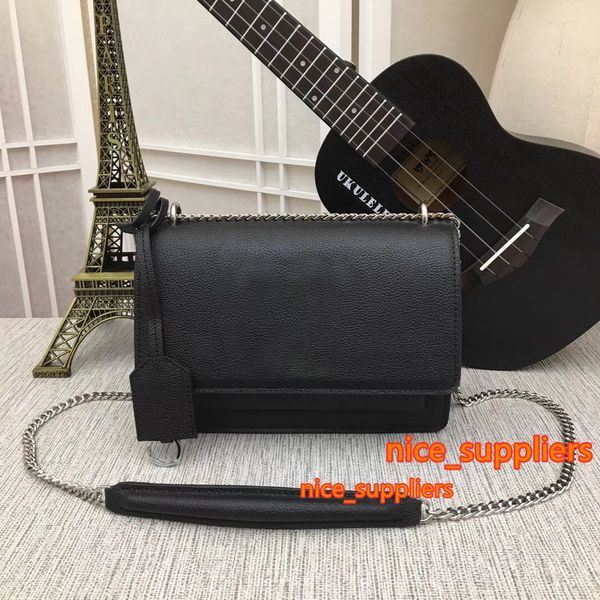 

famous women's brand bags genuine leather x#10 handbags 442906 shoulder silver chains bags wallets, Red;black