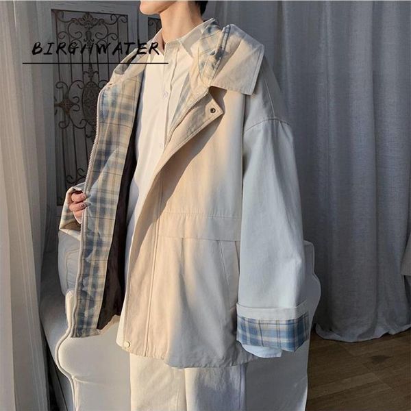 

women's jackets women retro loose zipper hooded spring college harajuku trendy all-match cozy minimalist classic leisure outwear, Black;brown