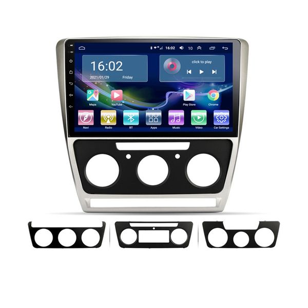 GPS-мультимедийный автомобиль DVD Video Player Radios 2-DIN Android 10 для VW Octavia 2007-2014 с WiFi Bluetooth-поддержкой Carplay OBD обратная камера