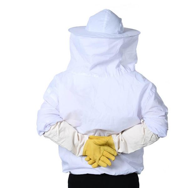 Ginásio Roupas Beekeeping Jaqueta Pull Sobre Smock Protetora Equipamento Abelha Mantendo Terno Chapéu LMH66