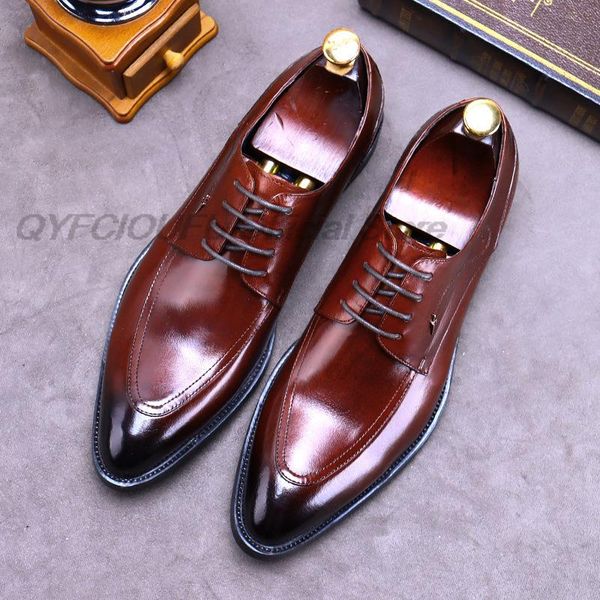 

burgundy black pointed toe mens oxford dress shoes genuine leather mens shoes handmade lace up formal wedding shoes for men