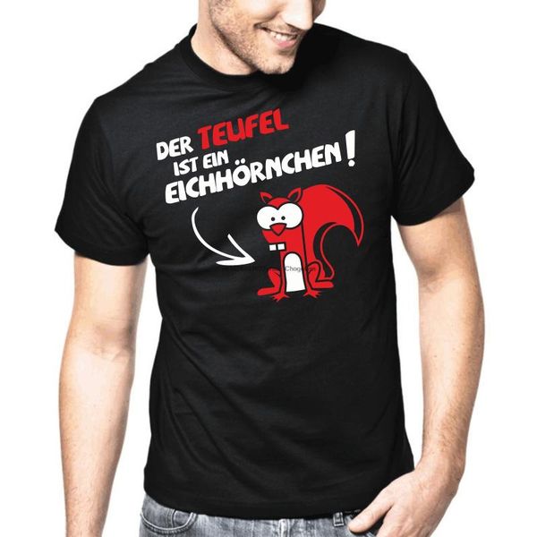 

men's t-shirts the devil is a squirrel sayings gift funny fun comedy t-shirt, White;black