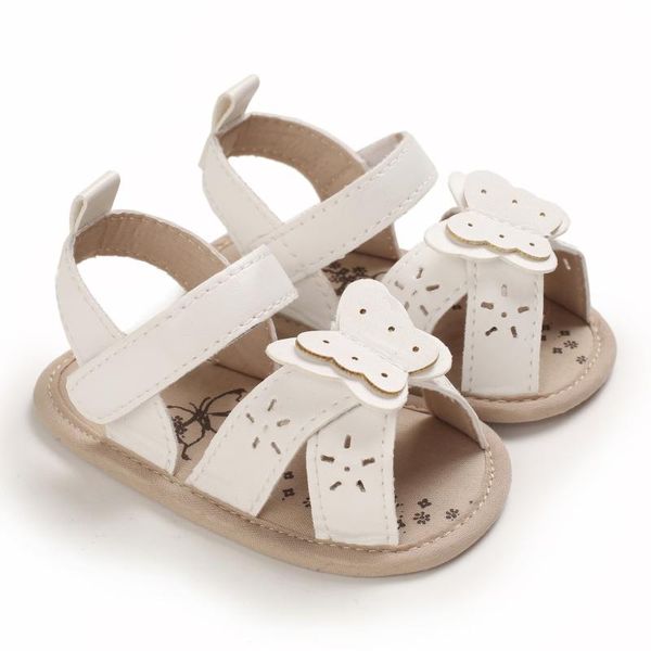 

sandals prewalker summer cute bow girl baby flat princess shoes 0-18 months born garden toddler, Black;red
