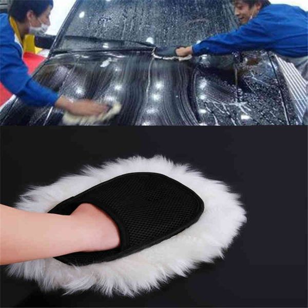 

styling automotive cleaner wool soft washing gloves cleaning brush motorcycle washer care