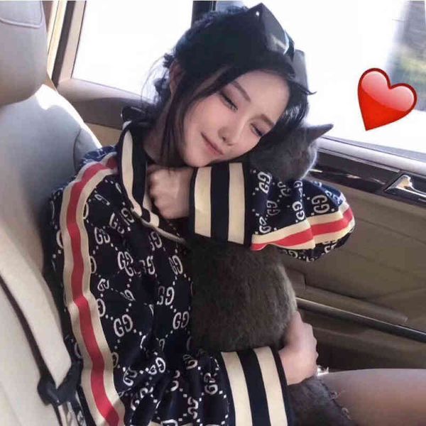 

designercl's new full printed jacquard men's women's same coat jiangsu, zhejiang and shanghai os version differentbalencaiga, Black;brown