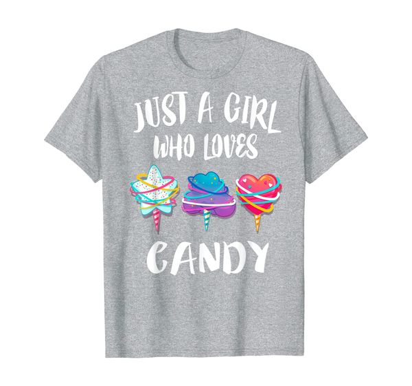 

just a girl who loves candy t-shirt gift, White;black