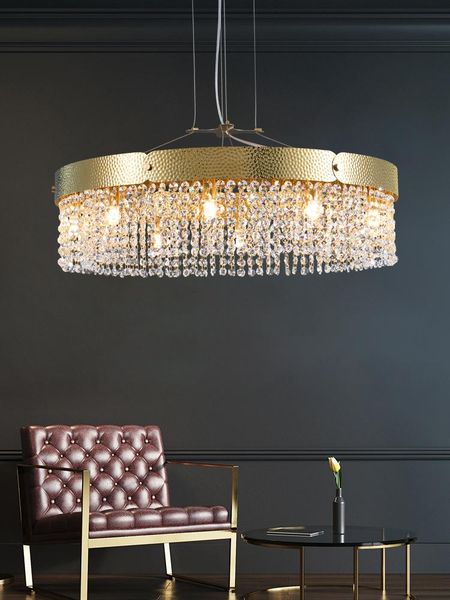 

pendant lamps modern crystal chandelier lighting for living room luxury dinning suspension decor led lamp study