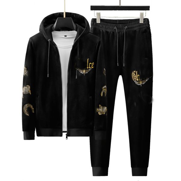 

mens tracksuit pant hoodie jacket fashion pants womens bottoms jogging pants running jackets multicolor men1998, Gray