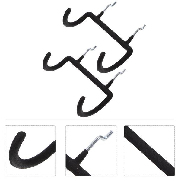 

hooks & rails 2pcs perforated wall heavy duty pegboard drill holders display