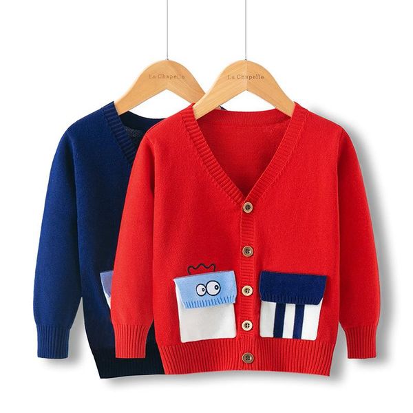 

cardigan spring kids sweaters casual boys and girls cotton sweater beautiful clothes for children 2-7 y, Blue