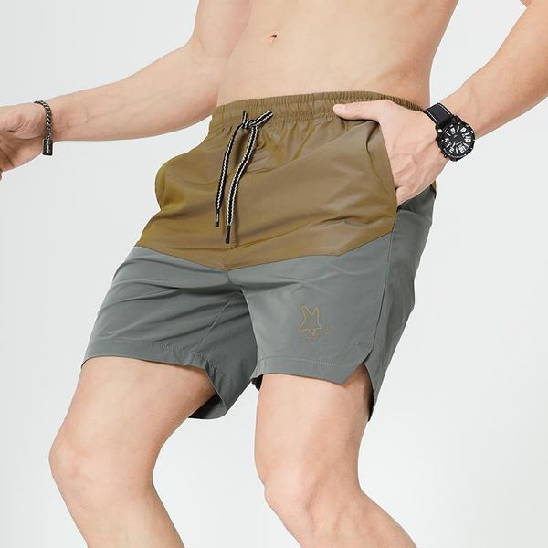 

beach 2021 cotton summer shorts men sporting jogging fitness shorts quick dry mens gym men sport gyms short pants, White;black