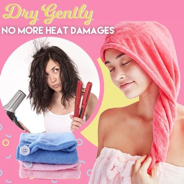 

shower caps magic instant dry hair towel fast absorbent hat cap quick-drying bath accessories