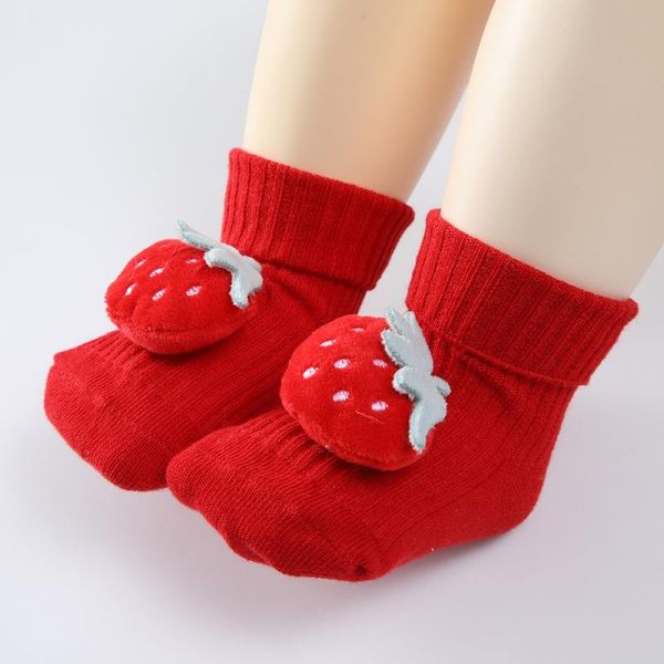 

socks bobora baby girl boy floor cartoon animal sock autumn winter cotton 0-1 years old, Pink;yellow