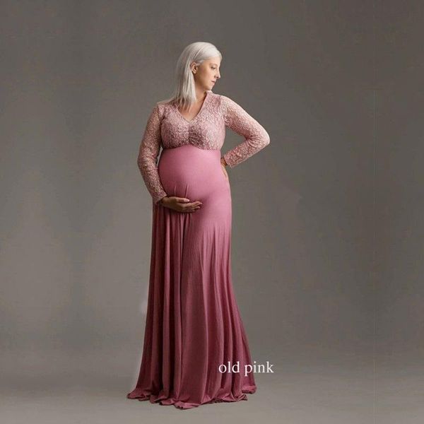 

maternity pgraphy props pregnancy clothes maxi maternity pgraphy dress cotton dress for props, White