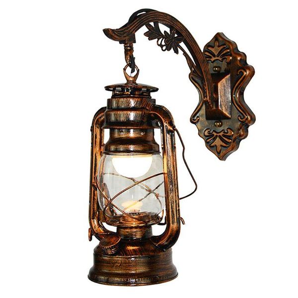 

vintage led wall lamp barn lantern retro kerosene wall light european antique style