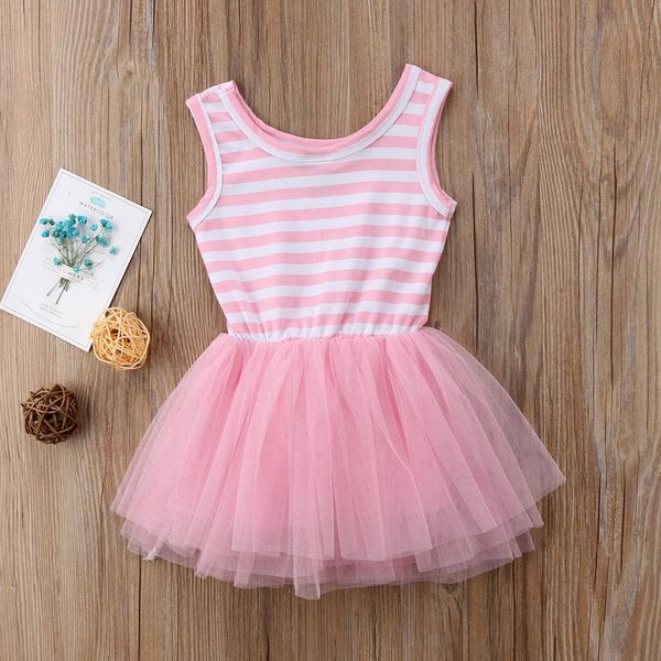 

0-5y kid baby girls dress cartoon unicorn baby girls princess dress party birthday tutu tulle dresses summer clothing, Red;yellow
