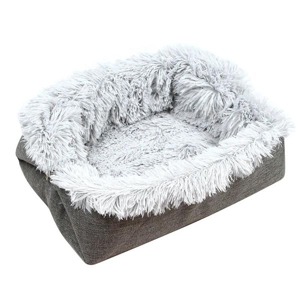 

pet bed foldable washable pet dog cat sleeping house nest plush dog bed winter warm portable pets soft mats