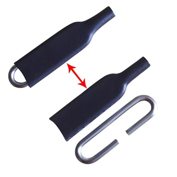 

100/200pcs quick clip swivel m l steel fishing swivels snap with protector sea fishing connector