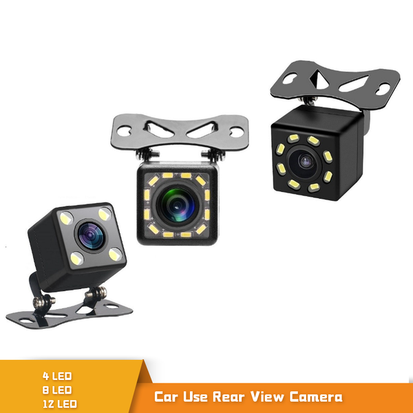 

car rear view cameras& parking sensors 4led 8led 12led camera waterproof assistance reversing back cmos image sensor rearview hd
