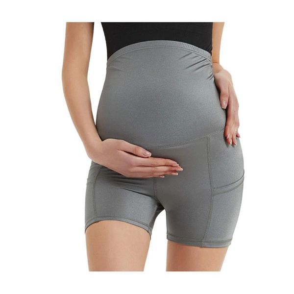 

maternity bottoms 2021 women's denim short summer lady pregnant clothes wear, White