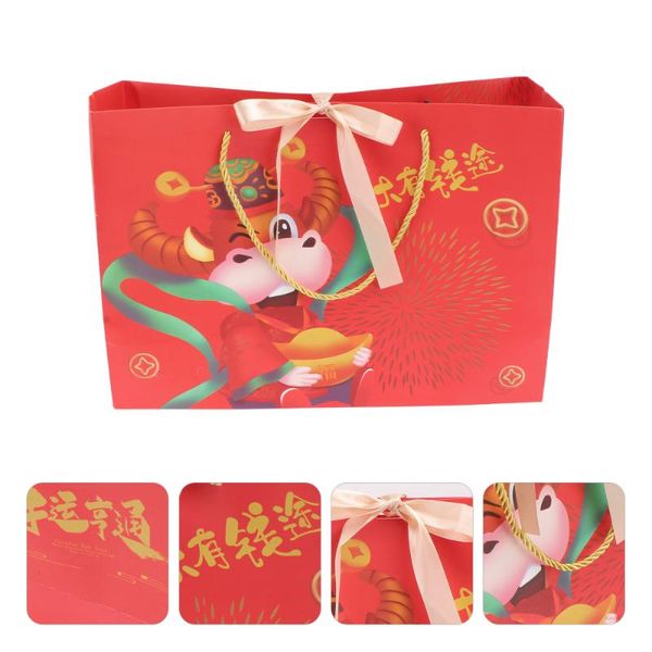

10pcs spring festival gift bag festival gift packaging bag handheld