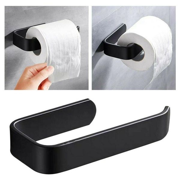 

towel racks black bathroom toilet paper roll holder rack self adhesive wall mounted