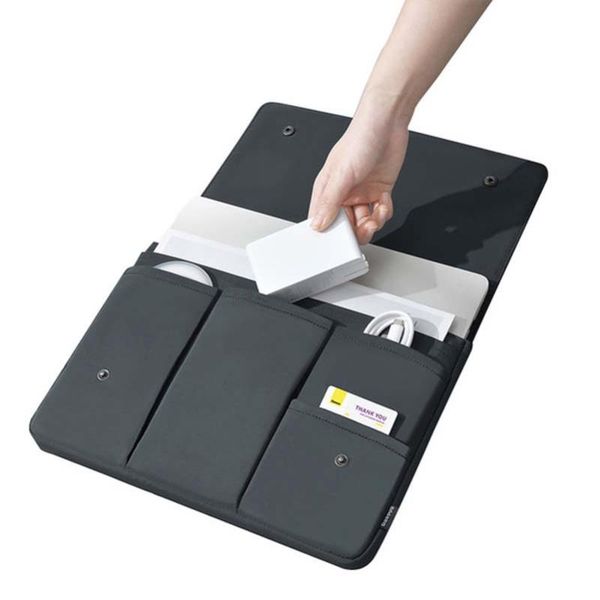 

briefcases lightweight portable lapcover bag women men's document bags briefcase business pouch 13 14.1 15.4inch