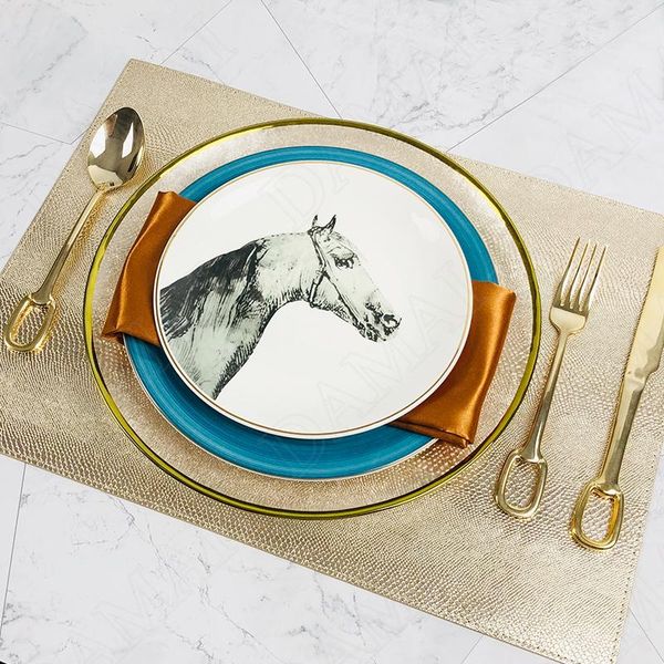 

dishes & plates european ceramic plate set creativity western steak dish dining table main course breakfast fruit salad kitchen tableware