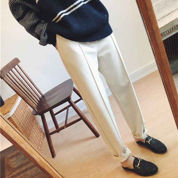 

2021 new inverno engrossar mulheres quentes lpis de l outono cintura alta calas finas 4jam, Black;white