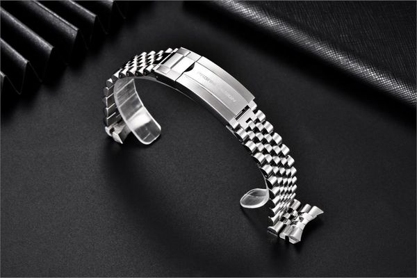 

watch bands pagani design original for pd1661,pd1662.pd1651 316l stainless steel band strap jubilee bracelet width 20mm, length 220mm, Black;brown