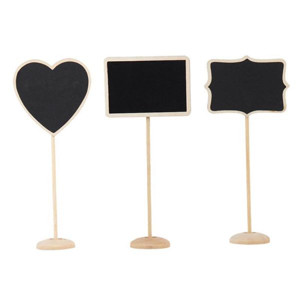 

party decoration 12pcs mini retangle chalkboard blackboard stand wedding lolly tag