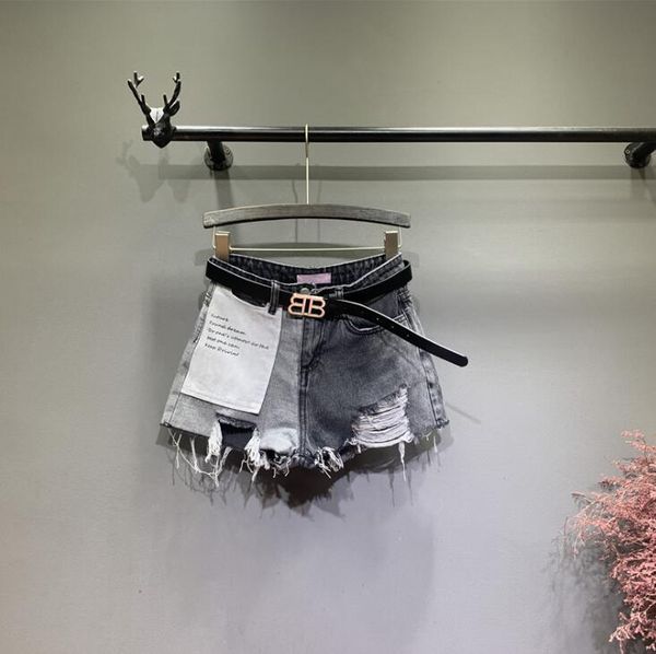 

shorts 2021 wholesale girls denim spring summer fashion 3-8t a672, Black