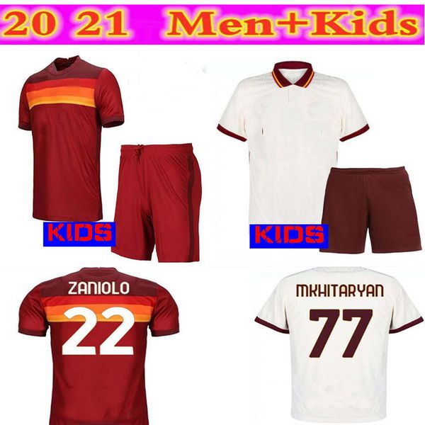 

2020 2021 roma home away soccer jerseys with 20 /21 dzeko perotti totti de.rossi camisetamen's + children's suit football shirt, Black;yellow