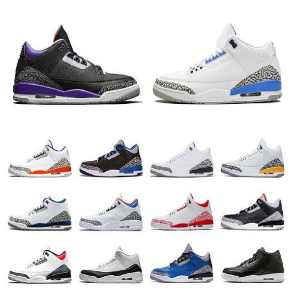 

new arrival 3 3s unc 2021 jumpman trainers basketball shoes for mens womens fragment knicks rivals denim fire red sports sneakers