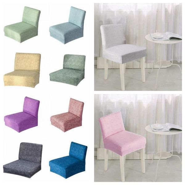 

set stretch bar stool low back short chair cover dining seat anti-slip cover
