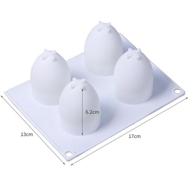 

craft tools handmade candle mold egg shape soap mould 4 eggs silicone tool making crafts moulds chocolate ice