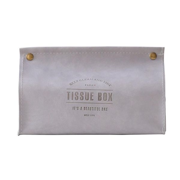 

tissue boxes & napkins bedroom home restaurants storage case nordic style el pu leather office box napkin holder soft foldable letter print