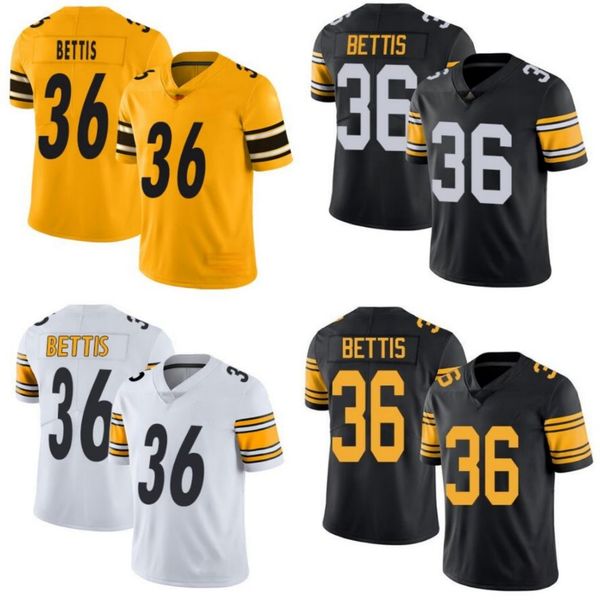 

pittsburgh steelers men #36 jerome bettis women youth jersey, Black
