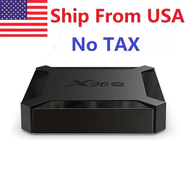Schiff aus den USA X96Q TV BOX Android 10 OS ALLWINNER H313 QUAD CORE 2 GB RAM 16 GB ROM 2,4 GHz WIFI 4K SMART