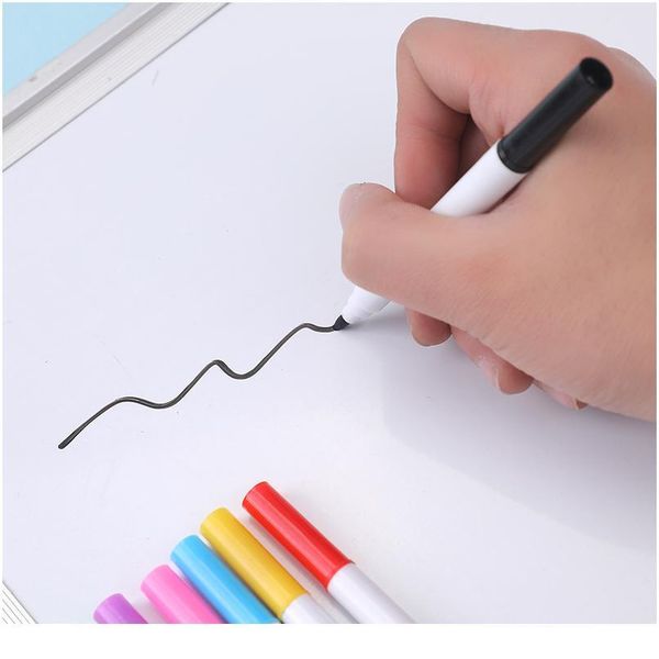 

8pcs/lot colorful school classroom whiteboard pen dry white board markers student children's erasable draw qylldz