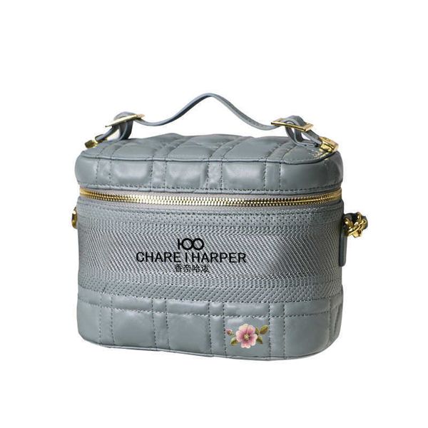 

portable simple geometric diamond cosmetic bag large capacity multi-functional travel storage toiletry carry-o