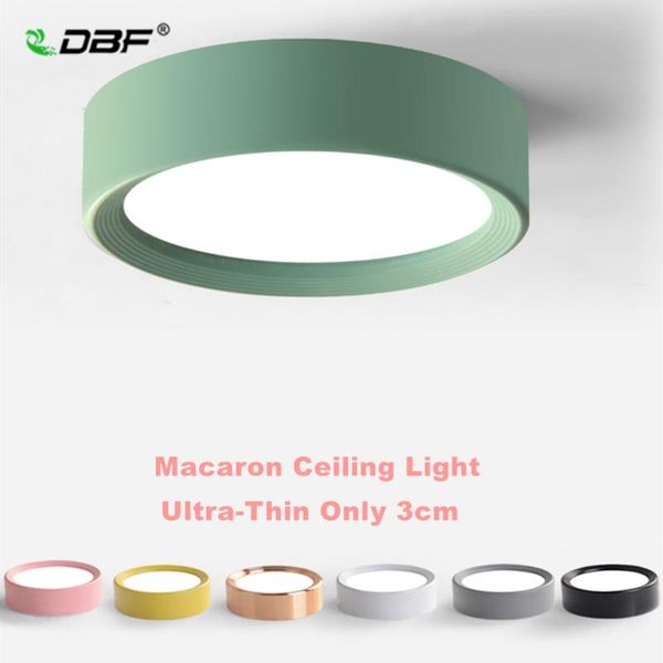 

ultra thin macaron led ceiling light fixture lamp surface mount living room bedroom bathroom home decoration kitchen ac220 230v