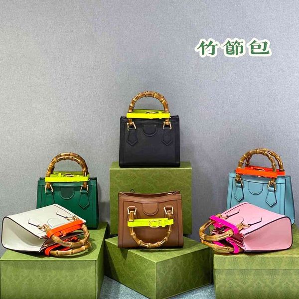

2021 new bamboo tote bag leather hand single shoulder diagonal fashion trend personalized bag