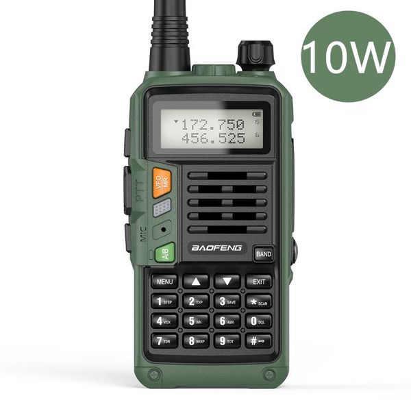 

walkie talkie green baofeng uv-s9 plus 10w station comunicador uv5r ham transceiver dual band intercom handheld uv-5r fm radio