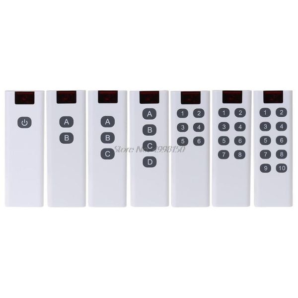 

remote controlers universal wireless learning code digital controller transmitter 1/2/3/4/6/8/10 channels buttons keypad ak-7010tx dropship