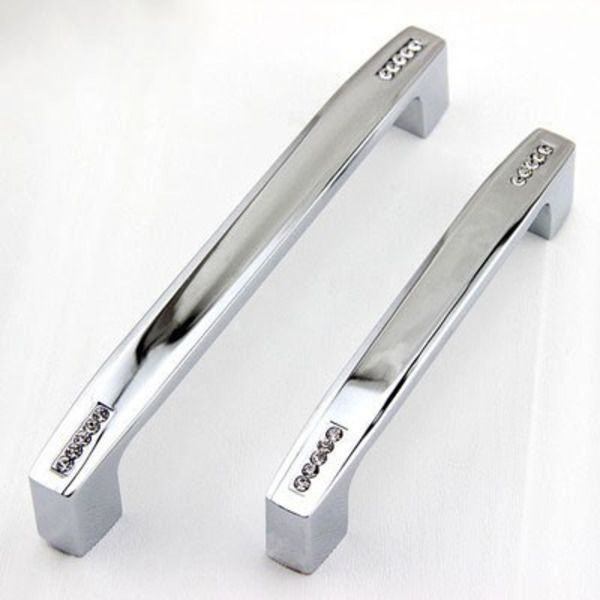 

modern fashion deluxe rhinestone drawer tv cabinet pulls chrome silver k9 crystal wine cabinet cupboard door handles knobs 5