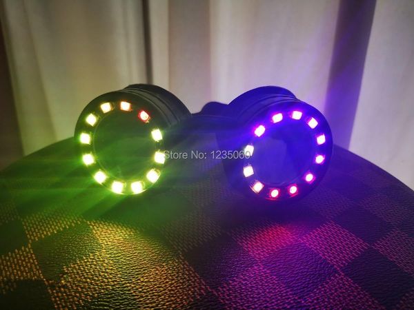 

party decoration remote control full color dj rezz led glasses goggles light up mask disco stage performance nightclub show